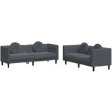 Maison Chic Sedežna garnitura - kavč 2-delna z vzglavniki temno siv žamet, (21729216) | Shoptok.si