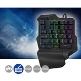 Nedis GKBDS110BK - LED RGB jednoručna gejmerska tastatura 5V | Eponuda.com