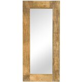 vidaXL Ogledalo iz trdnega mangovega lesa 50x110 cm | Shoptok.si