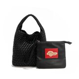 NoduNadu Ženska torba s torbicom Juni crna 22x21x12 cm NN1000 | shoptok.hr