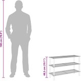  Stalak za cipele s 3 razine od masivne jelovine | shoptok.hr