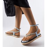 Gemre Blue sandals with chain Varieur | ePonuda.com