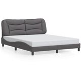  Okvir za krevet bez madraca Hvar sivi 160x200 cm od umjetne kože | Eponuda.com