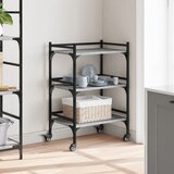  Kuhinjska kolica boja hrasta 50x35x75,5 cm konstruirano drvo | shoptok.hr