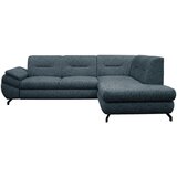 MID.YOU KOTNA SEDEŽNA GARNITURA, struktura, pliš modra | Shoptok.si