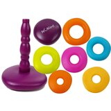 A pyramid of colorful hoops for a baby | shoptok.hr
