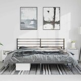  Metalni okvir za krevet s uzglavljem crni 193x203 cm | Eponuda.com