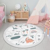 Mila Home Svijetlo sivi perivi dječji tepih za igru ø80 cm Dino Park – | shoptok.hr