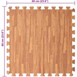  Podloga za bazen 6 pcs boja drva 4,32 ㎡ EVA pjenasti materijal | shoptok.hr