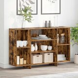  Komoda boja dimljenog hrasta 120 x 30 x 75 cm konstruirano drvo | shoptok.hr