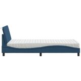  Krevet s madracem plavi 90 x 190 cm od tkanine - Plava 90 x 190 cm | shoptok.hr