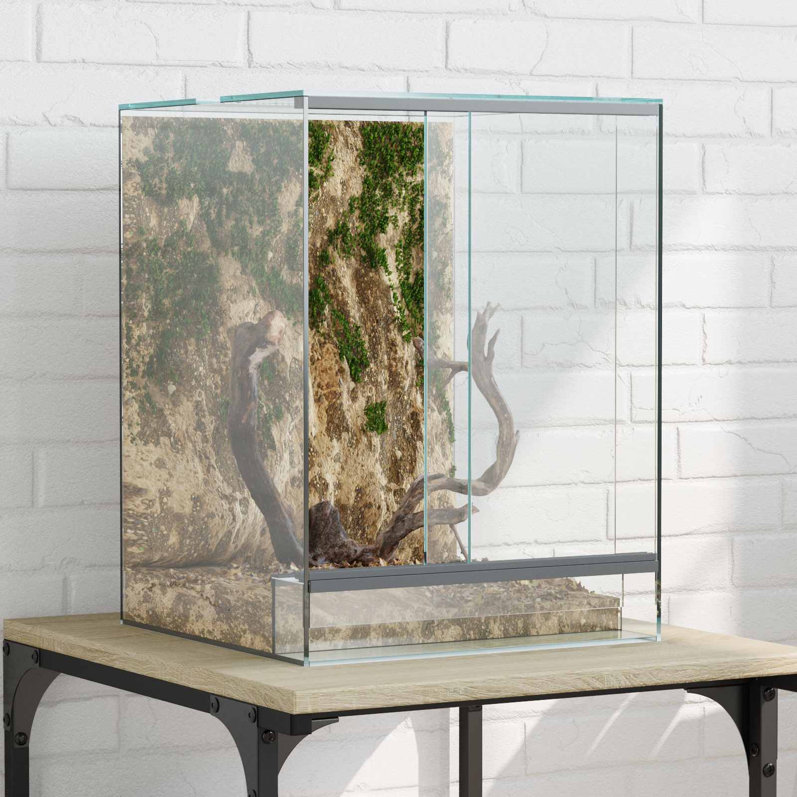 vidaXL Terarij s shranjevanjem Transparentno 30 x 30 x 40 cm Steklo - - Prozorna - 7.55 - 30 x 30 x 40 cm - 2025- | Shoptok.si