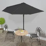 suncobran crni 300 x 155 x 223 cm polukružni