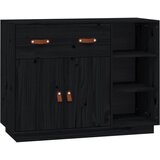 Maison Chic Komoda - Predalnik črna 98,5x40x75 cm trdna borovina, (21715875) Cene