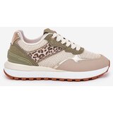 Boto Women Sports Shoes With Panther Print On Platform Green Davinara | shoptok.hr