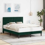  Krevetna konstrukcija Tamnozelena 140 x 200 cm Baršun | shoptok.hr