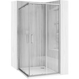 Rea Tuš kabina City 90x90 Nickel Brush u