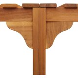  Okruženje za kadicu Smeđa Ø255 x 55,5 cm Čvrsto drvo akacije | shoptok.hr
