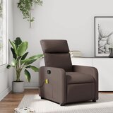 vidaXL masažni naslanjač rjavo umetno usnje | Shoptok.si