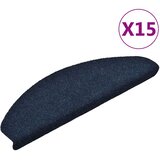  Prostirke za stepenice, samoljepljive, 15 kom. 65x21x4 cm, tamnoplave, poluokrugle, velike | shoptok.hr