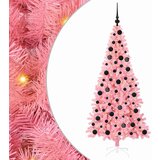 vidaXL Božično drevo med 300 LED z stojalom Roza 180 cm PVC | Shoptok.si