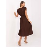 Italy Moda Dress-DHJ-SK-21309.96-dark brown Cijene