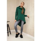 Kesi Insulated sweatshirt with a long back part dark green | Shoptok.si