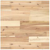  Zidna polica za umivaonik od čelika i masivnog bagremovog drva Smeđa 50 x 50 x 2 cm | shoptok.hr