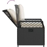  9-dijelni vrtni blagovaonski set s jastucima crni od poliratana | shoptok.hr