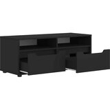 vidaXL TV ormarić VISNES crni 100x40x38 cm izrađeno drvo | shoptok.hr