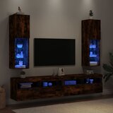 TV ormarići s LED svjetlima 2 kom boja hrasta 30,5x30x102 cm | shoptok.hr