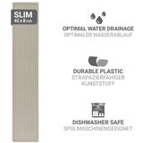 Wenko Bež plastična odcejalna podloga 42x8 cm Slim – | Shoptok.si
