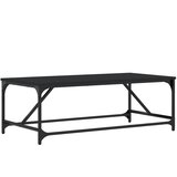  The Living Store Klubska mizica črna 100x50x35 cm inženirski les - Klubska Mizica, (21445024) | Shoptok.si