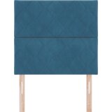  LED uzglavlje dizajn dijamantnih blokova tamnoplavo 90 cm baršun | shoptok.hr