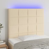  LED uzglavlje krem 90x5x118/128 cm od tkanine | shoptok.hr