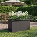  Vrtna posuda za sadnju s LED svjetlom Crna 30 x 60 x 30 cm | shoptok.hr