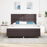  Krevet s opruga kutije Tamno smeđa 180 x 200 cm tkanina | shoptok.hr