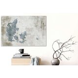  Slika na plutenoj podlozi - Scandinavian Blue [Cork Map] 90x60 | shoptok.hr