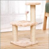  Grebalica za mačke sa postoljem Bež 20x20x42 cm | ePonuda.com