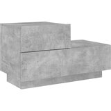  Noćni ormarić s LED svjetlima siva boja betona 70x36x40,5 cm | shoptok.hr