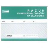 III-PA-91/NCR RAČUN ZA MEĐUSOBNI OBRAČUN SA SKLADIŠTEM Blok 4 x 50 listova, 20,5 x 14,5 cm