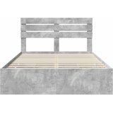  Krevetna konstrukcija s ladicama Betonski sivi 140 x 200 cm Siva 206 x 143 x 100 cm | shoptok.hr