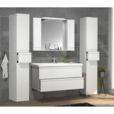 MID.YOU Omara Z Ogledalom Silora Xl, Bela | Shoptok.si
