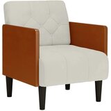 SOFA fotelja s naslonima za ruke krem boje 55 cm baršunasta | Shoptok.si