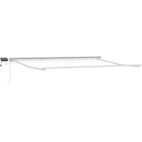  Ručni okvir tende s LED-ima Žuta, siva i bijela 5 x 3 m | shoptok.hr