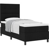  s opruga kutije s uzglavljem Crna 90 x 200 cm tkanina | shoptok.hr