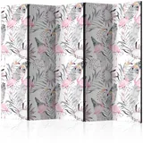 Paravan Flamingos And Twigs I, 5-Delni, Dvostranski