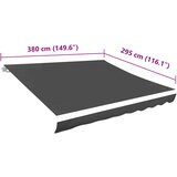 Platno za tendu antracit 4 x 3 m | shoptok.hr