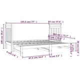  Izvlečna dnevna postelja bela 2x(90x190) cm trdna borovina, (20724553) | Shoptok.si
