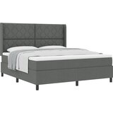 vidaXL podni krevet s madracem tamnosivi 180 x 200 cm tkanina | shoptok.hr